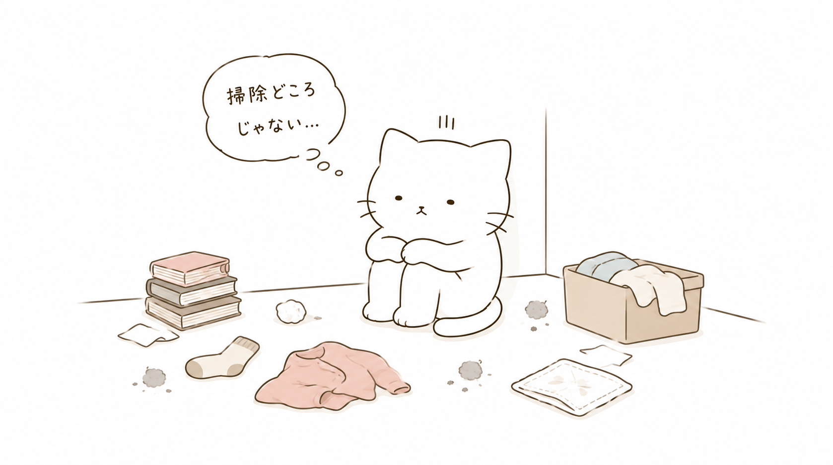 掃除がめんどくさいと感じる6つの理由