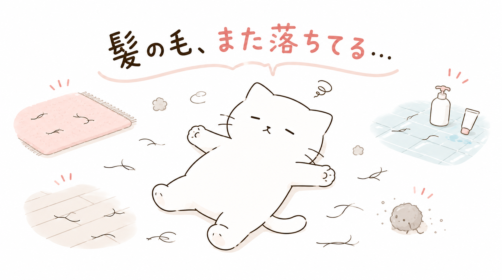 髪の毛の掃除がめんどくさい6つの理由